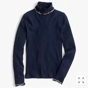J.Crew Contrast ribbed turtleneck